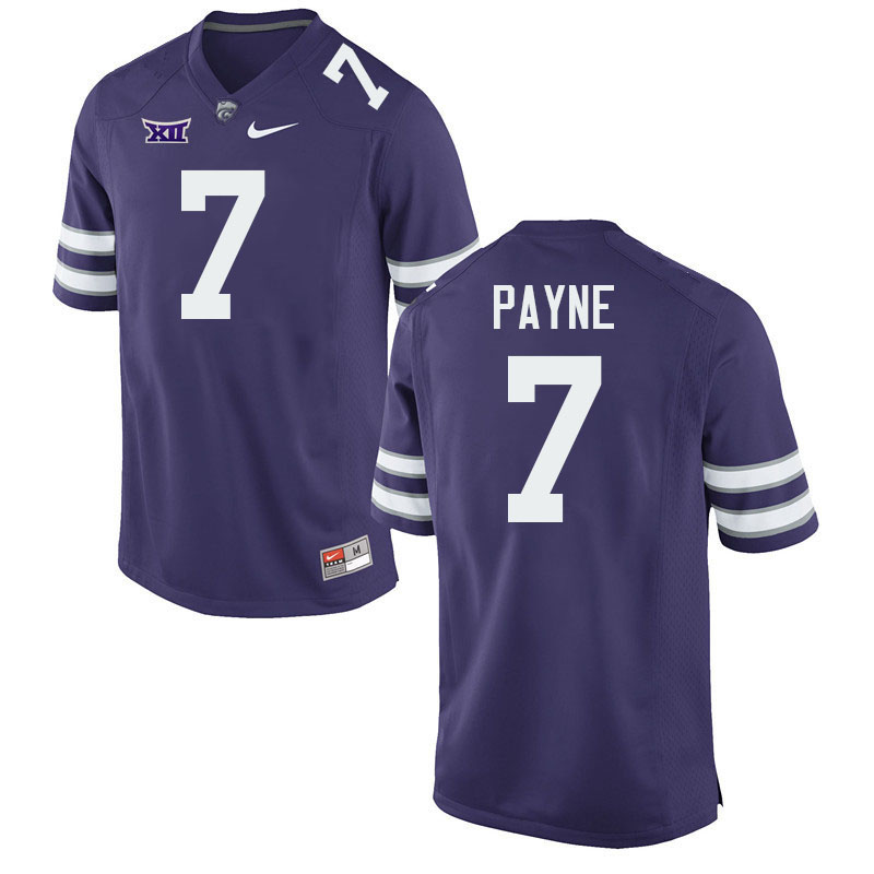 VJ Payne Kansas State Jersey,Kansas State Wildcats #7 VJ Payne Football Jersey-Purple